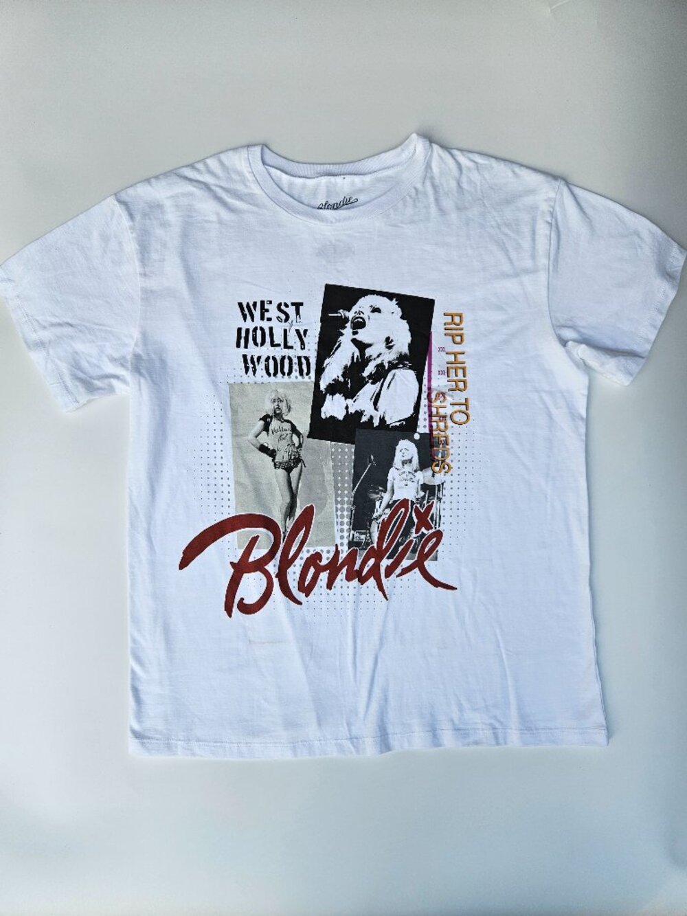Blondie Rip Her To Shreds Graphic Band Tee Women's Size XXL